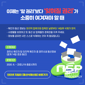 NSP통신-경주시 코로나19 확진환자 동선 삭제 캠페인 포스터. (경주시)