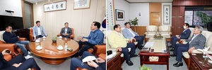 [NSP PHOTO]경북도의회 의장단, 군위군·의성군 찾아 통합신공항 문제 해결 촉구