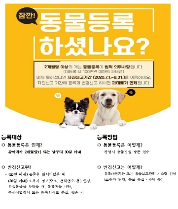 NSP통신-반려동물 자진신고 기간 포스터. (광명시)