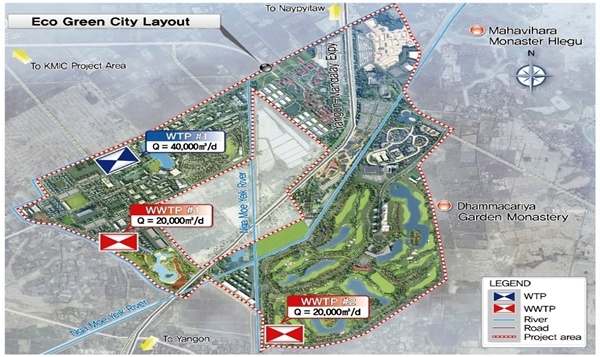 NSP통신-미얀마 에코그린시티 상하수도사업 계획(이미지=포스코건설)