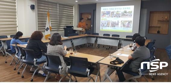 NSP통신-지난 4일 열린 압해서초의 앞서가는 압서학습공동체 직무연수. (전남교육청)