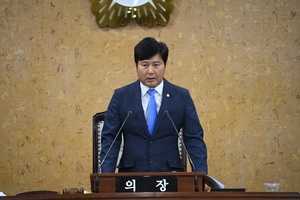 [NSP PHOTO]광주 광산구의회, 제8대 후반기 이영훈 의장, 박현석 부의장 선출
