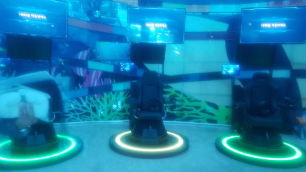 NSP통신-목포어린이바다과학관에 설치된 가상현실 장치 (윤시현 기자)