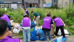 [NSP PHOTO]순천 라일락 봉사단, 도사동 환경정비 자원봉사활동