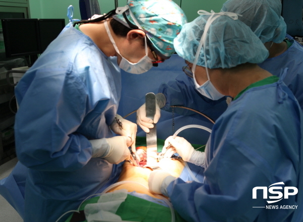 NSP통신-세명기독병원 간수술 모습 (포항세명기독병원)