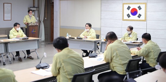 NSP통신-▲아산시가 집중호우 피해 극복을 위한 긴급회의를 개최했다. (아산시)