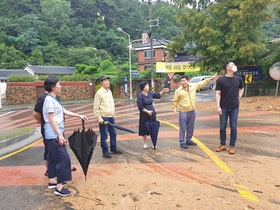 [NSP PHOTO]광주 동구의회, 폭우 피해 현장 찾아 주민 위로 및 대책 마련 박차