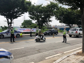 [NSP PHOTO]영암군, 이륜자동차 무등록 운행 집중 단속 실시