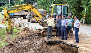 [NSP PHOTO]김돈곤 청양군수, 농업피해현장 지원대책 점검