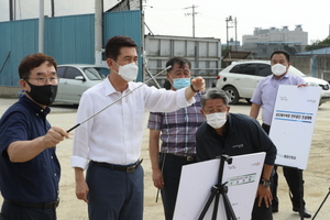 [NSP PHOTO]이강덕 포항시장, 국지도20호선(효자~상원) 건설 예정지 현장시찰