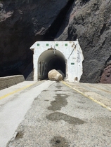 [NSP PHOTO]울릉도, 태풍 마이삭의힘...테트라포트 터널안으로 이동