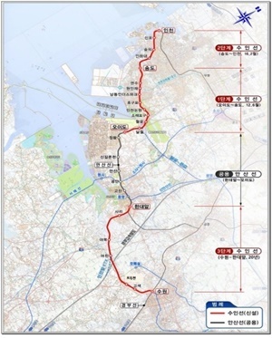 NSP통신-수인선이 10일 개통식을 시작으로 안산~수원 구간의 철도 노선을 잇는다. (안산시)