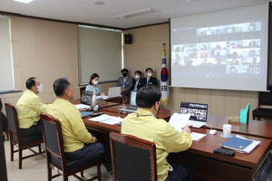 [NSP PHOTO]영천교육지원청, 학교업무 지원 학교(원)장 화상회의 개최