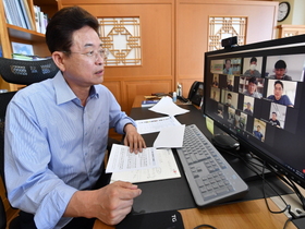 [NSP PHOTO]이철우 도지사, 지역청년들과 온라인 화상대화를 통해 인생멘토링 시간 가져