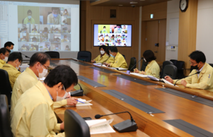 [NSP PHOTO]경주시, 확대간부회의 비대면 영상회의 개최