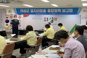 [NSP PHOTO]의성군, 일자리창출 종합대책 보고회 개최