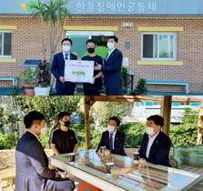 [NSP PHOTO]진용복 경기도부의장, 용인 한울장애인공동체 방문