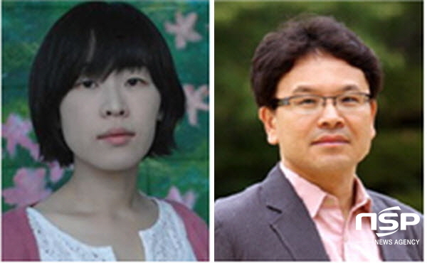 -제13회 백신애문학상에 선정된 한 최진영 작가(좌), 제9회 백신애창작기금에 선정된 김요아킴 작가(우) (영천시)