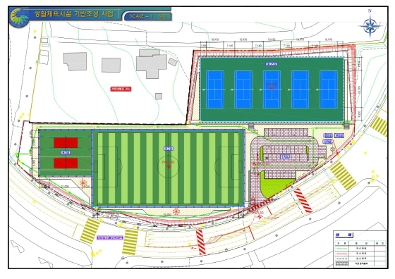 NSP통신-권선구 생활체육시설 배치 계획도. (수원시)