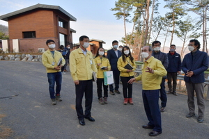 [NSP PHOTO]이승율 청도군수, 청도자연휴양림 조성 현장 점검