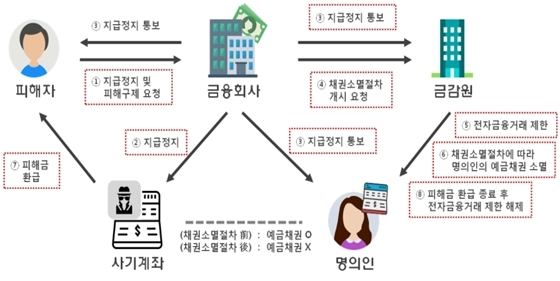 NSP통신-금융회사의 보이스피싱 피해 구제 절차 (금융위원회 제공)