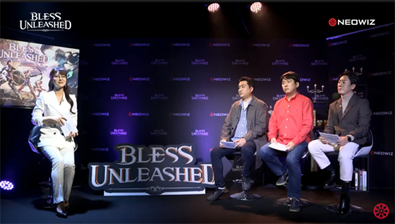 NSP통신-(왼쪽부터) MC 김수현 아나운서, 박점술 개발 PD, 최영빈 기획팀장, 심보송 사업팀장. (영상캡처)