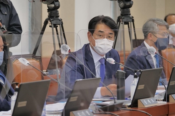 NSP통신-지난 10월 23일 국정감사에서 질의하고 있는 박용진 의원 (박용진 의원실 제공)
