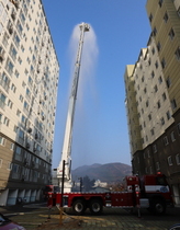 [NSP PHOTO]청도소방서, 고층건축물 현장대응 소방훈련 실시