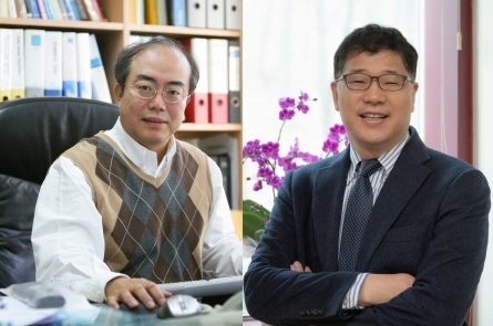 NSP통신-포스텍 전자전기공학과 박부견 교수(왼쪽), 생명과학과 이지오 교수 (포스텍)