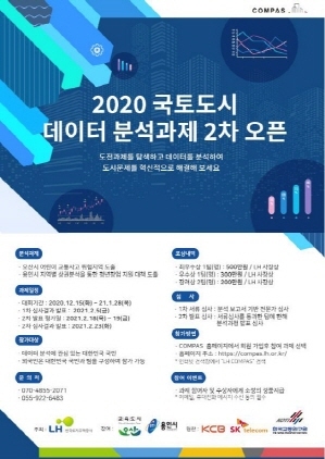 NSP통신-2020 국토도시 데이터 분석 경진대회 포스터. (오산시)