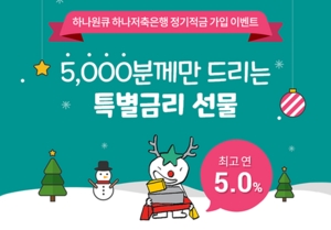 [NSP PHOTO]하나저축은행, 최대 연 5.0% 특별 우대금리 이벤트 실시