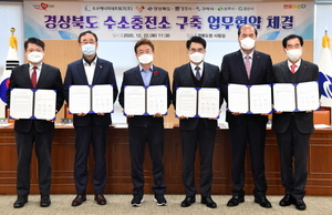 [NSP PHOTO]경북도, 수소에너지네트워크와 수소충전소 구축 업무협약 체결