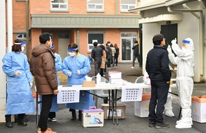 [NSP PHOTO]담양군, 군청 전 직원 코로나19 선제적 전수검사 실시