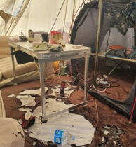 [NSP PHOTO]경주시, 산내면 캠핑장 부탄가스 폭발 부상자 발생