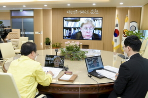 [NSP PHOTO]순천시, 국제기구 대표자 신년 영상간담회 개최