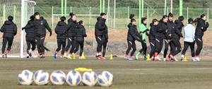 [NSP PHOTO]한국축구 여자대표팀, 강진군서 전지훈련 구슬땀