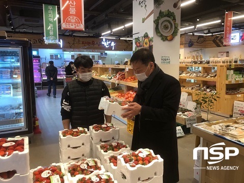 [NSP PHOTO]전춘성 진안군수, 설명절 민생현장 챙기기 나서