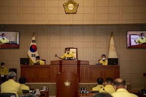 [NSP PHOTO]고흥군의회, 재난지원금 지급 원포인트 임시회