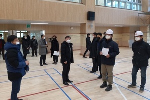 [NSP PHOTO]남종섭 경기도의회 교육행정위원장, 용인 특수학교 마무리 공사현장 점검