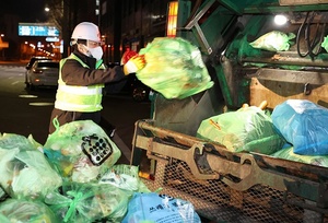 [NSP PHOTO]허태정 대전시장, 생활폐기물 수거 작업 참여