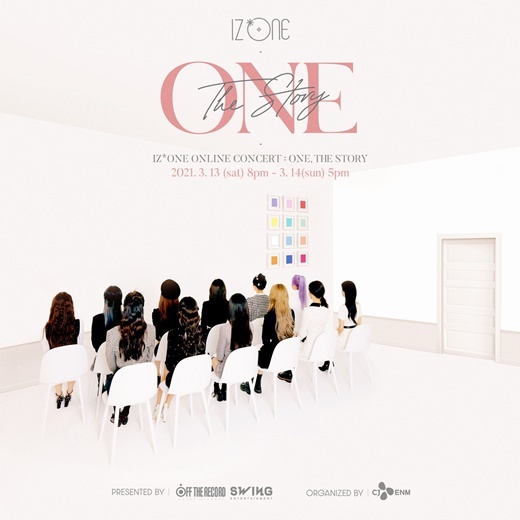 NSP통신-▲아이즈원 온라인 단독 콘서트 ONE, THE STORY 포스터 (오프더레코드, 스윙엔터테인먼트)