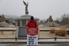 [NSP PHOTO]소공연 코로나 피해 대책위, 청와대 앞 릴레이 1위 시위 돌입