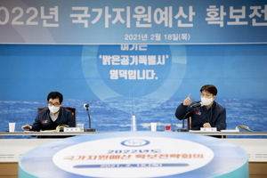 [NSP PHOTO]영덕군, 2022년 국가지원예산 확보 전략회의 개최