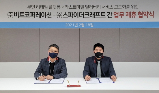 NSP통신-비트코퍼레이션X스파이더크래프트 MOU (비트코퍼레이션 제공)