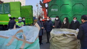 [NSP PHOTO]한정애 환경부장관, 오산시 페트병 재활용현장 방문
