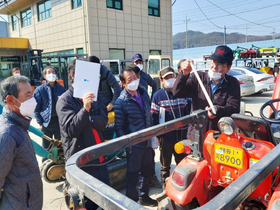 [NSP PHOTO]청송군, 농업기계 교육으로 안전사고 예방