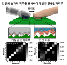 [NSP PHOTO]포스텍-울산대 연구팀, 인간 손가락 모사해 인공 전자 피부 개발