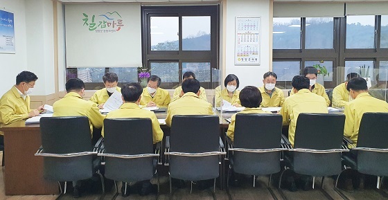 NSP통신-▲청양군이 공공기관 유치전담팀 1차 회의를 열고 전략개발에 집중했다. (청양군)