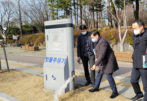 [NSP PHOTO]한국환경공단, 수원시의 뛰어난 물 재이용시설 현장 방문