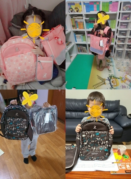 NSP통신-책가방 세트를 선물 받은 드림스타트 아동들 모습. (오산시)